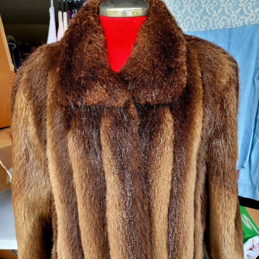 CUSTOM MADE LONG HAIR BEAVER FUR BOMBER JACKET